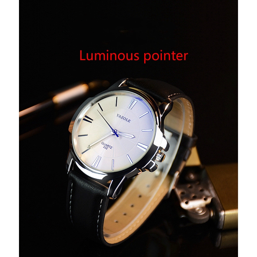 Simple Korean version of the big dial business fashion men's watch new watch top gift gift