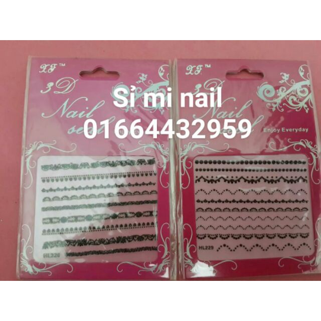 Hình dán 3d kiểu zen trang trí móng rất đẹp các kiểu zen đa dạng các thợ dẽ dàng sáng tạo mẫu nail