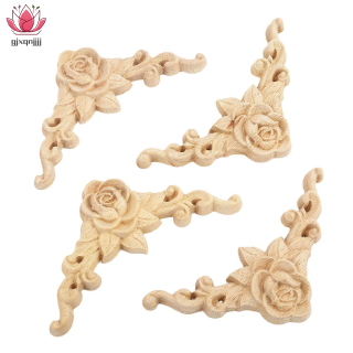 Set 10 miếng gỗ khắc trang trí góc tủ