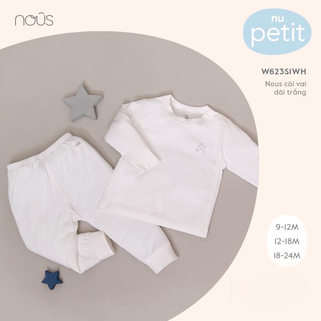 Nous- Tổng Hợp Dài Tay Cài Vai/Chui Đầu/Bổ Trụ Sau cho bé