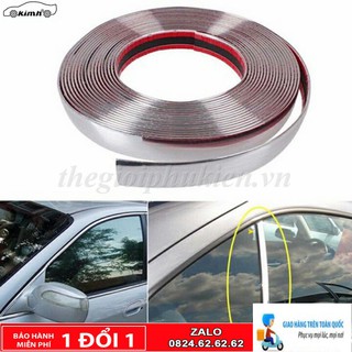 Cuộn nẹp trang trí viền chân kính Ô tôi đa năng -mạ Crom Hàng cao cấp