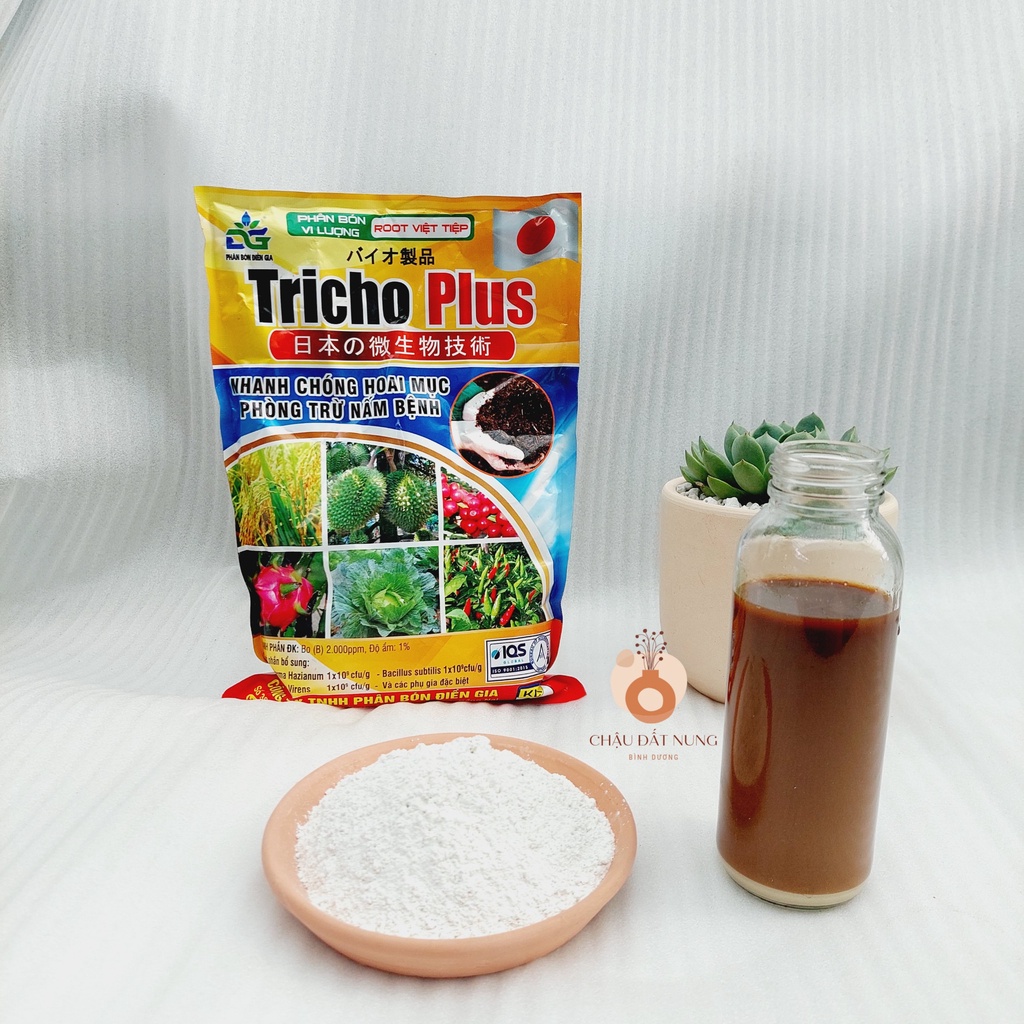 [50gram] Phân bón vi lượng - Trichoderma - tăng vi sinh có lợi, phòng trừ nấm bệnh - 50gram