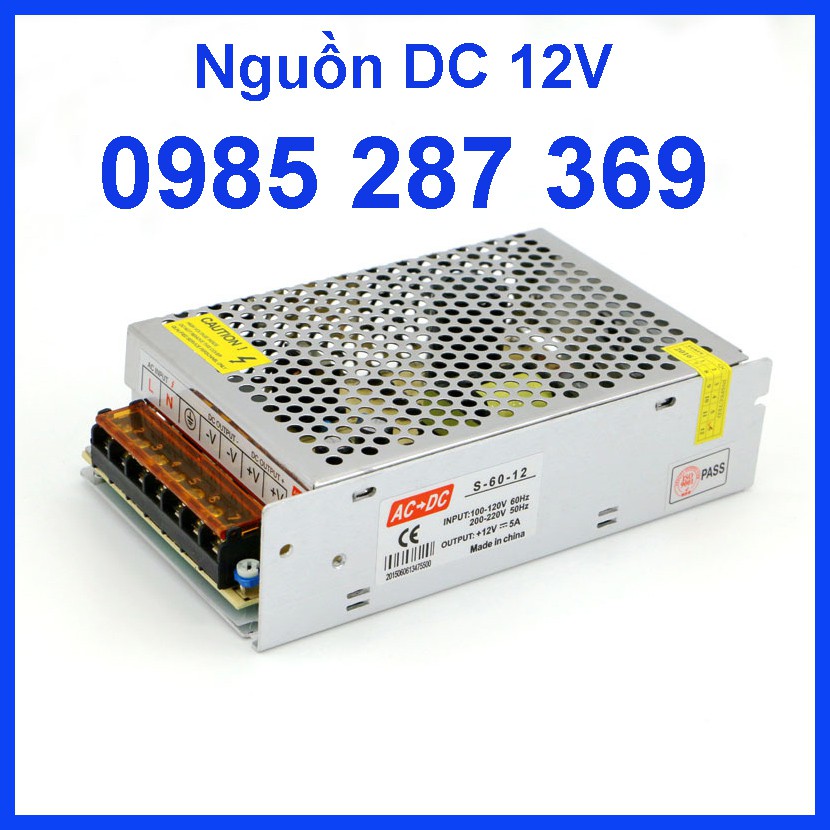 Nguồn LED 12V (5A, 10A, 15A, 20A, 30A, 40A, 50A) từ nguồn 100-240V