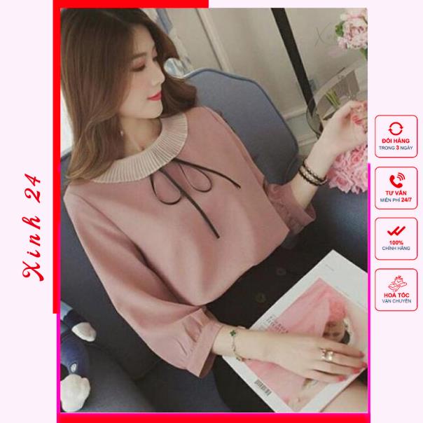 Áo kiểu , áo sơ mi nữ công sở tay lửng cổ áo dập ly phong cách trẻ trung | BigBuy360 - bigbuy360.vn