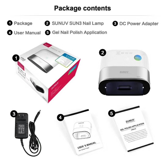 Máy hơ gel sun 3 chính hãng tem xanh