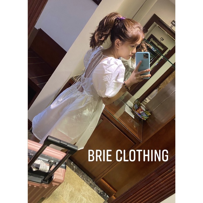 Đầm babydoll BRIE CLOTHING hở lựng cột dây siêu sang chảnh(có mút ngực)