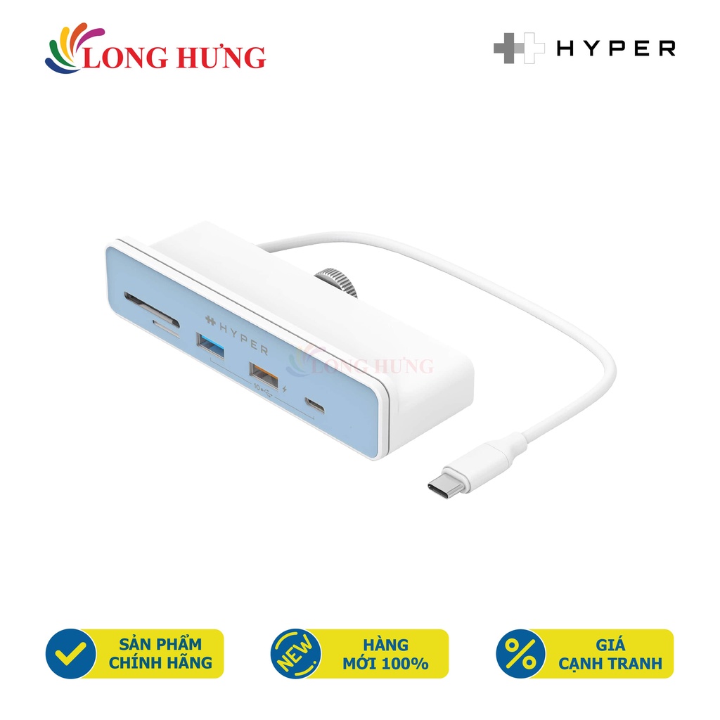 Cổng chuyển đổi HyperDrive 6-in-1 USB-C Hub HD34A8 - Hàng chính hãng