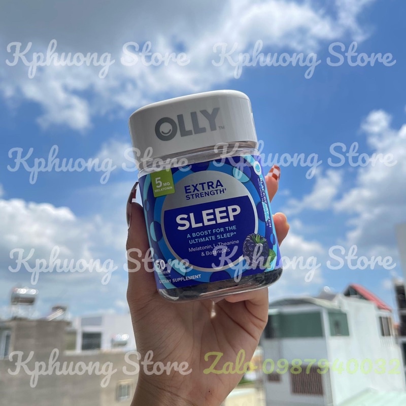 Kẹo dẻo hỗ trợ giấc ngủ Olly Extra Strength Sleep 50 Gummies ( Hỗ trợ giấc ngủ )