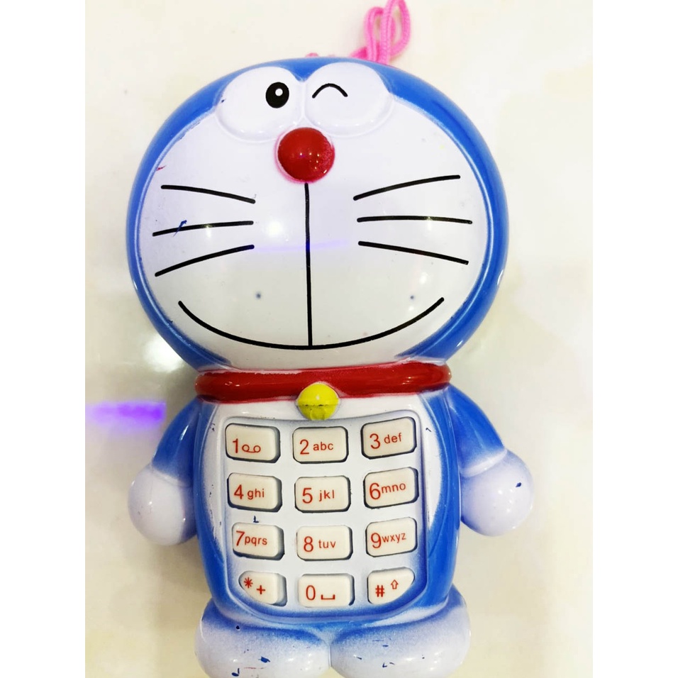 Đồ chơi điện thoại di động hình Doremon, mèo kitty cho bé