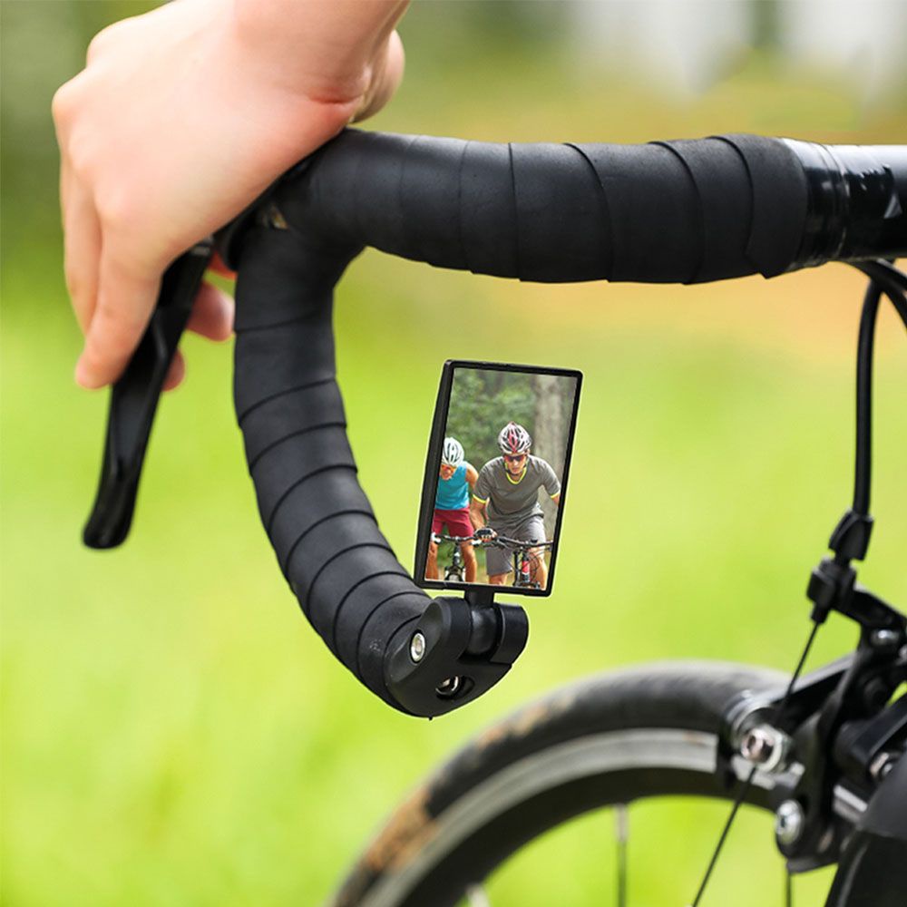 Gương Chiếu Hậu Phản Quang Xoay 360 Độ Gắn Tay Lái Xe Đạp Leo Núi