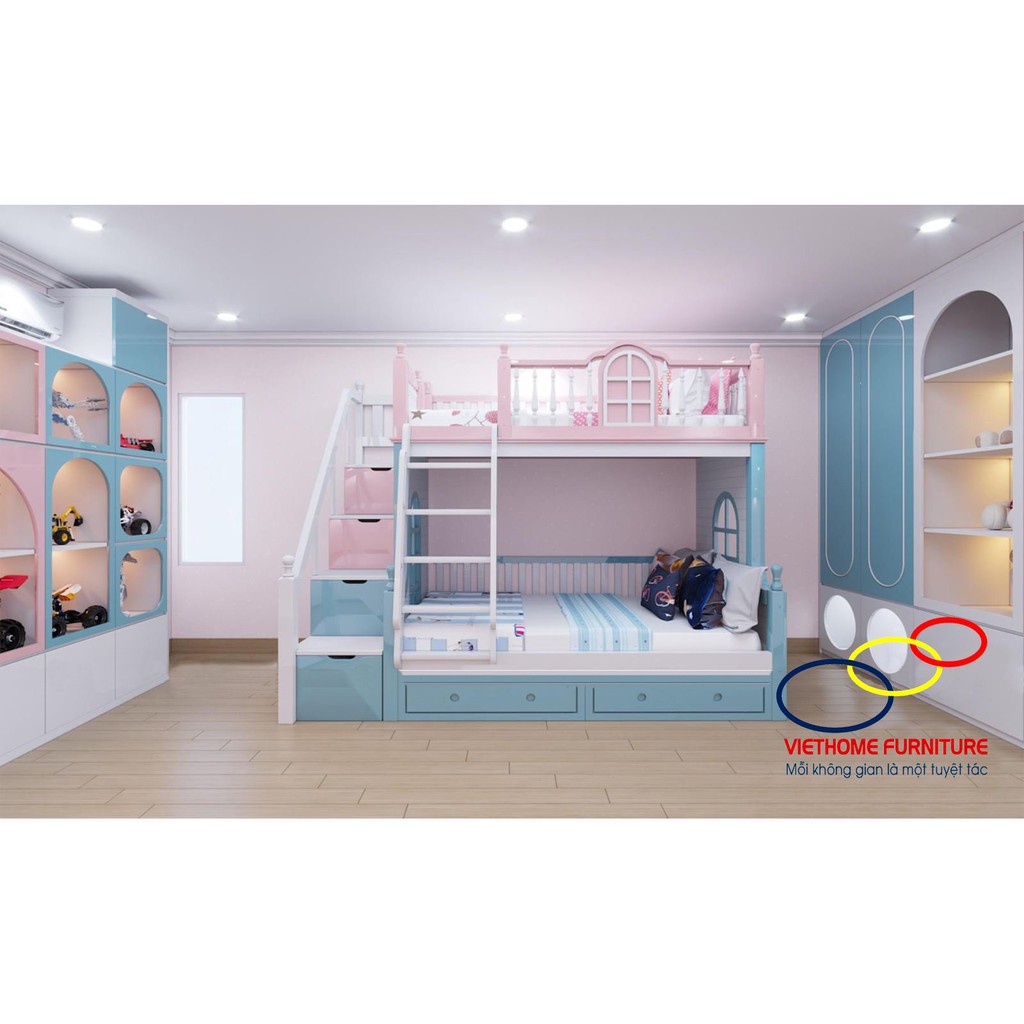 Giường tầng đẹp cho bé - Giường tầng Viethome