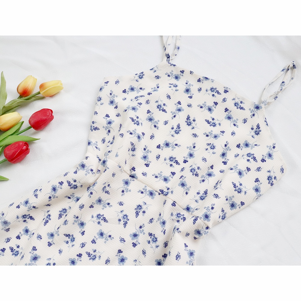 Đầm hai dây hoa nhí dễ thương Rolisa RD003