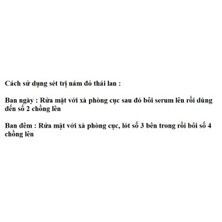 kem nám trắng da đỏ Thái Lan