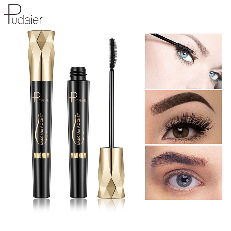 [Hàng mới về] Mascara sợi tơ 4D Pudaier chống nước nhanh khô chuốt mi dài dày và cong vút sắc sảo