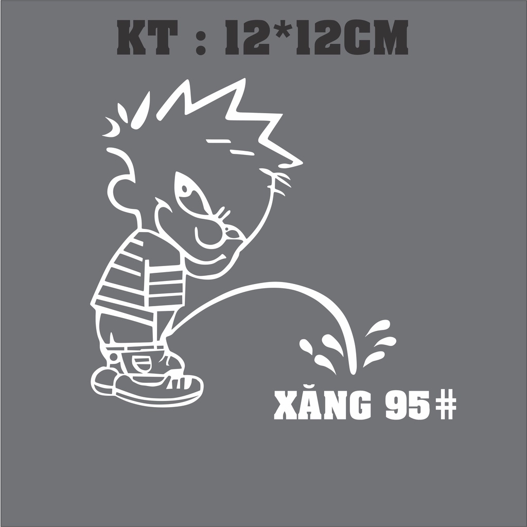 Nhãn dán bình xăng ô tô độc đáo