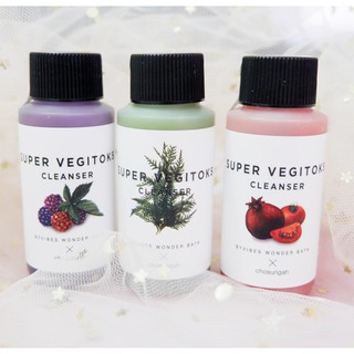 Chai 30ml - Sữa rửa mặt rau củ thải độc Super vegitoks cleanser Wonder bath