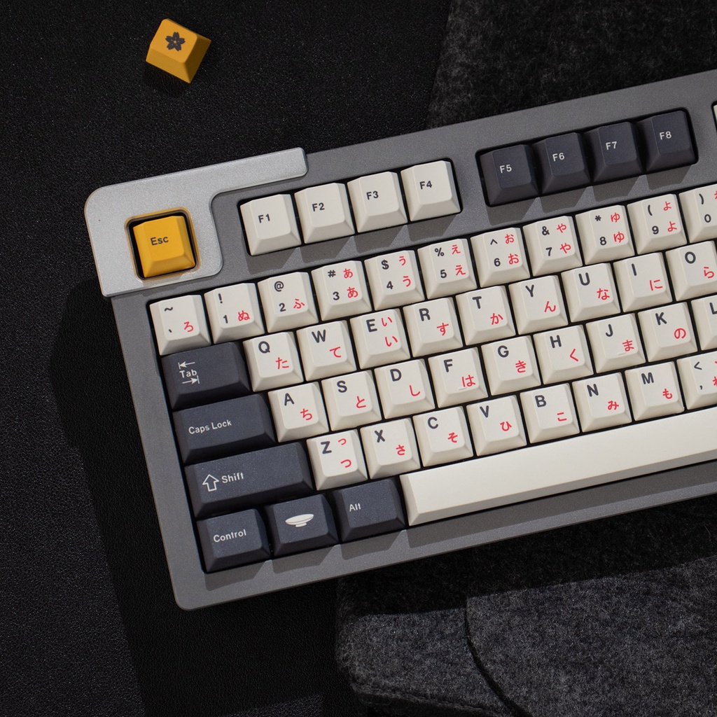 Bộ 130 Phím PBT GMK Matsu Nhật Bản / Tiếng Anh / Anh Đào Cho Bàn Phím Cơ MX