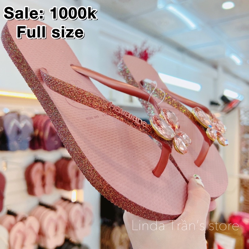 dép trơn HVN ktv hồng ruốc mix charm