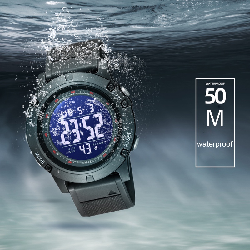 Đồng Hồ SMAEL Kĩ Thuật Số Chống Thấm Nước Có Đèn Nền EL Phong Cách Thể Thao Cho Nam | BigBuy360 - bigbuy360.vn
