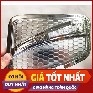 Ốp nắp bình xăng xe ford ranger mạ crom 2014-2019