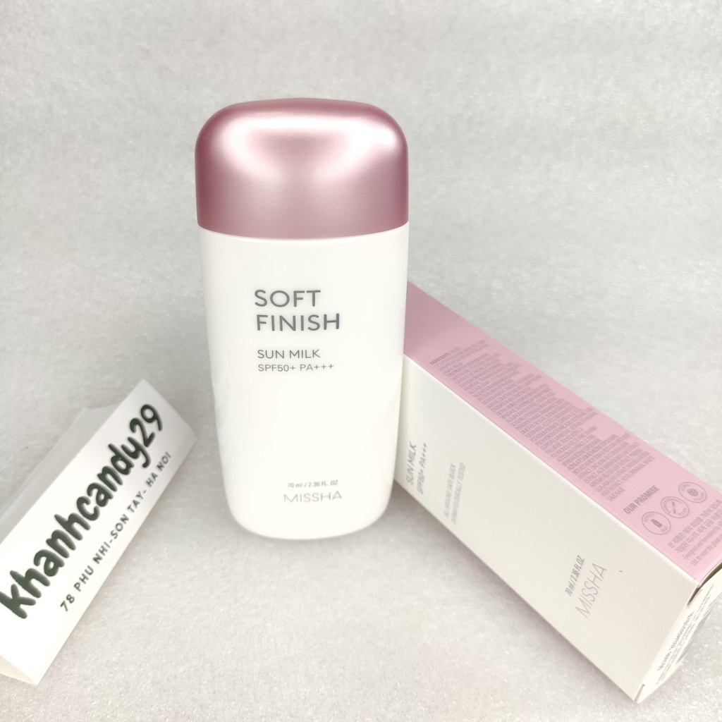 Kem Chống Nắng Missha Soft Finish Sun Milk SPF50+ 70ml Hàn Quốc