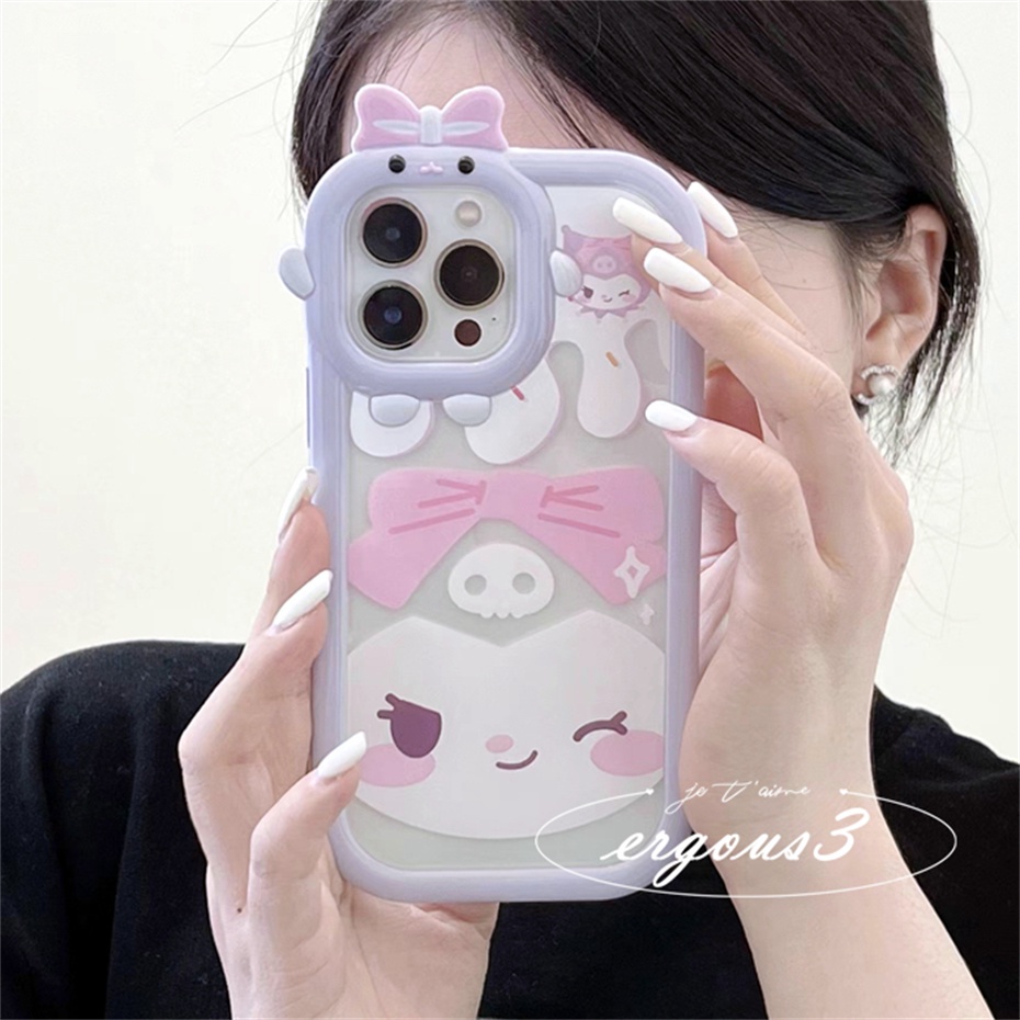 Ốp Điện Thoại Mềm In Hình Kuromi Dễ Thương Cho iPhone 14 13 12 11 Pro Max SE2020 X XR Xs Max 7 8 6 6s Plus