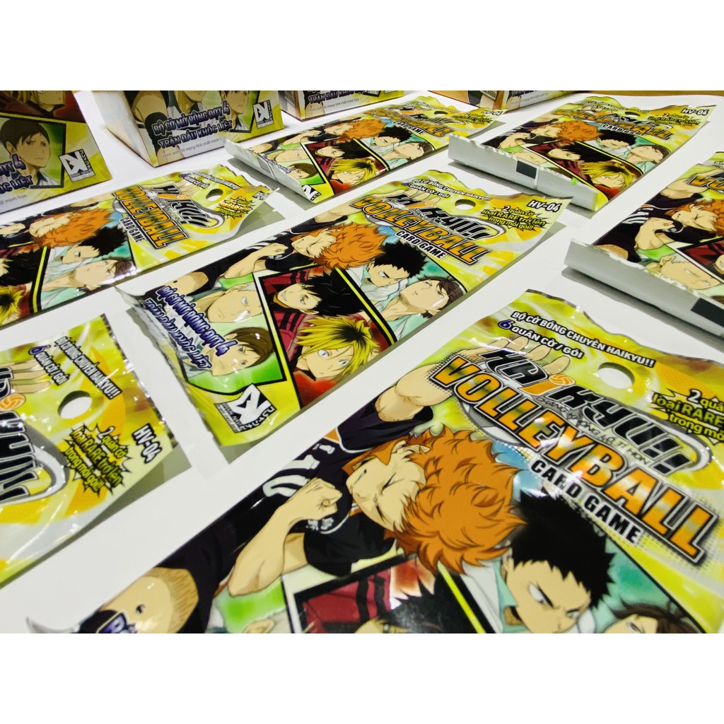 Bộ cờ bóng chuyền Haikyu - Combo - 4 gói HV-04 - 1 gói/6 quân