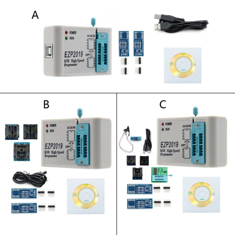 Thiết bị lập trình USB SPI tốc độ cao EZP2019 hỗ trợ 32M Flash 24 25 93 EEPROM