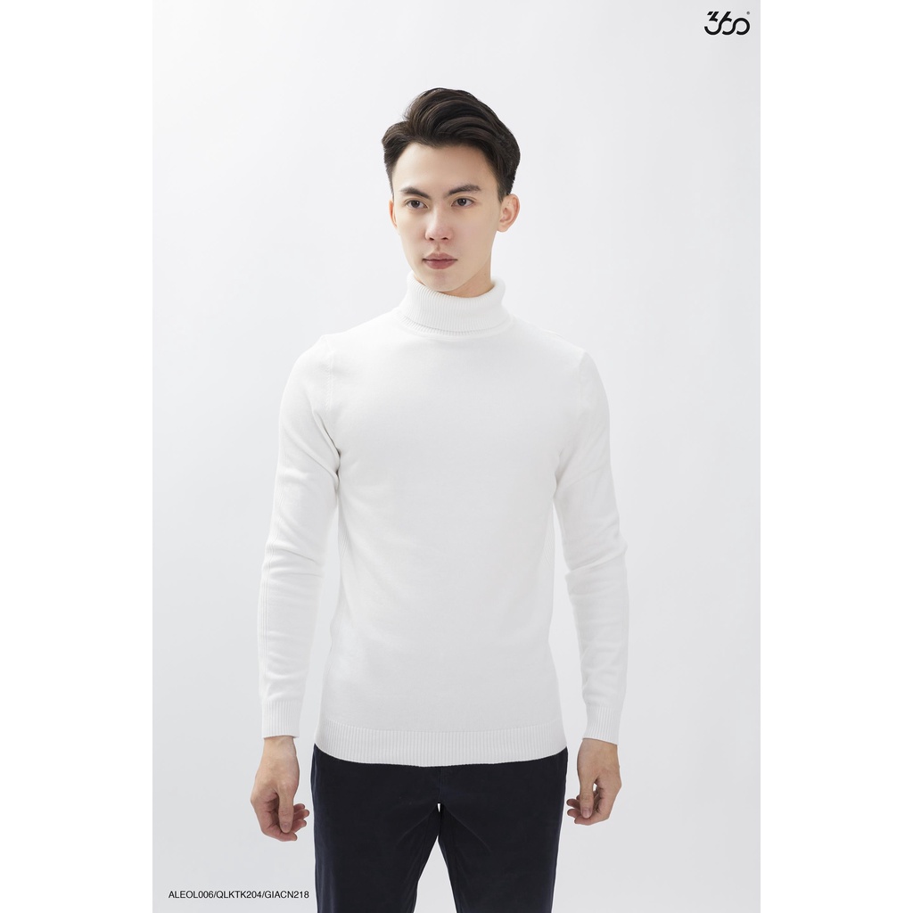 Áo len cổ lọ giữ nhiệt unisex thương hiệu thời trang 360 Boutique ấm áp basic dễ phối đồ - ALEOL006