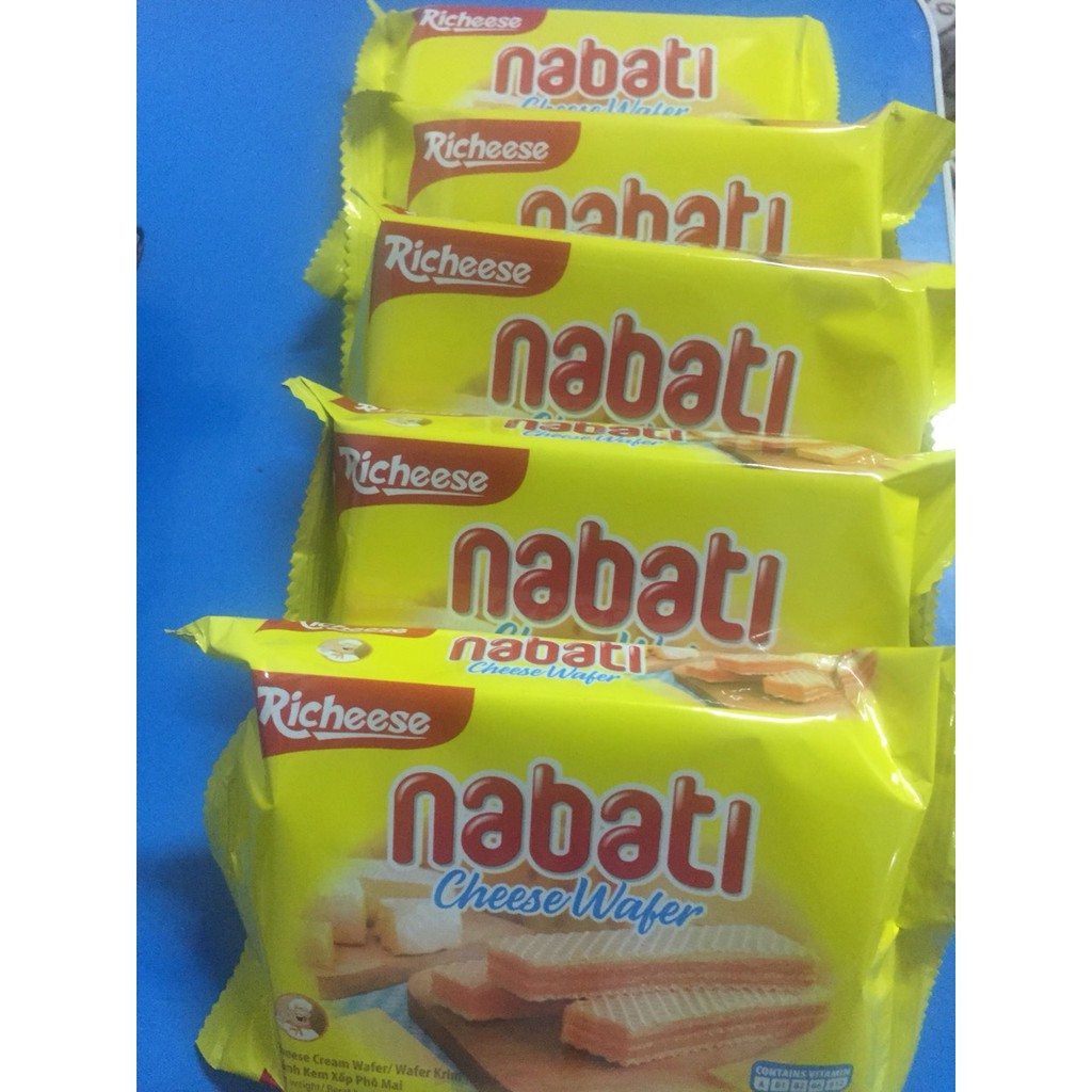 Combo 5 gói bánh xốp Nabati 50g nhân phô mai