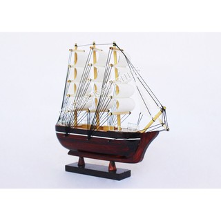 Combo 2 thuyền buồm mini 20cm Đen & Trắng