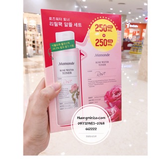 Sét toner mamonde 250ml + 1 túi toner 250ml