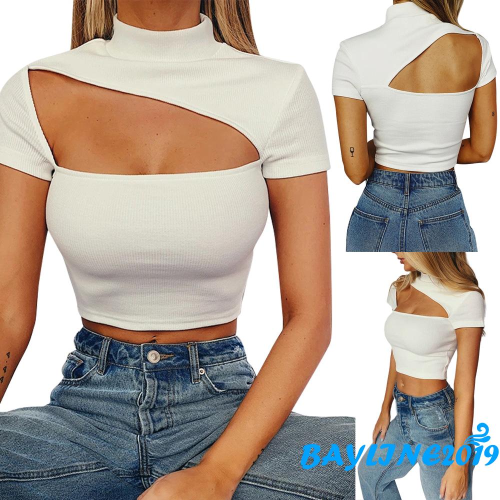 Áo Lửng Ngắn Tay Quyến Rũ Gợi Cảm Cho Nữ | BigBuy360 - bigbuy360.vn