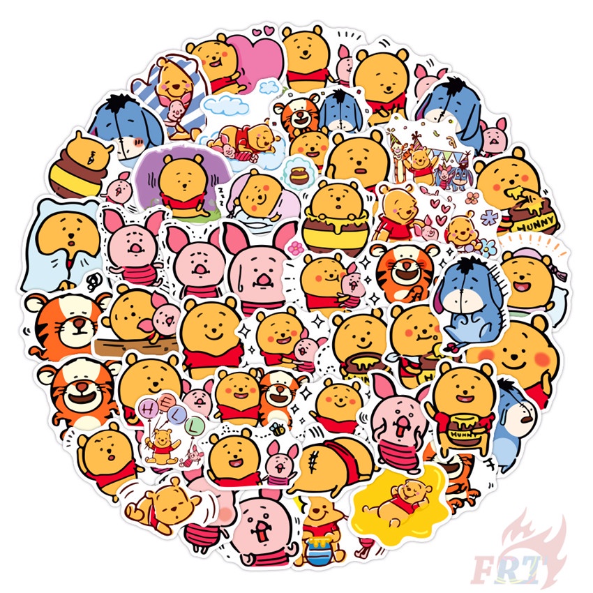 ❉ Pooh Bear Series 03 - Disney Cartoon Stickers ❉ 50Pcs/Set DIY Luggage Laptop Skateboard Doodle Decals Stickers