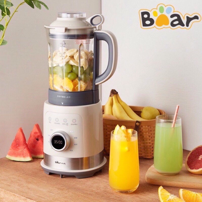 Máy làm sữa hạt Bear PBJ-B10U5, Máy Làm Sữa Đậu Nành - Máy Xay Sinh Tố  1,5L- 8 Chế Độ đa năng chính hãng bảo hành 1 năm