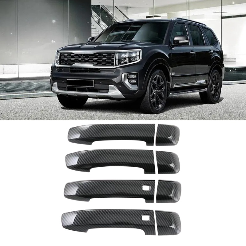 Ốp Bọc Tay Nắm Cửa Bằng ABS Sợi Carbon Cho Kia MOHAVE 2020 2021 2022