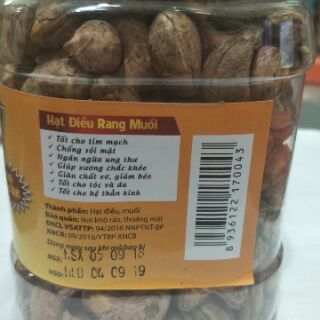 Hạt điều rang muối Bazan 500g