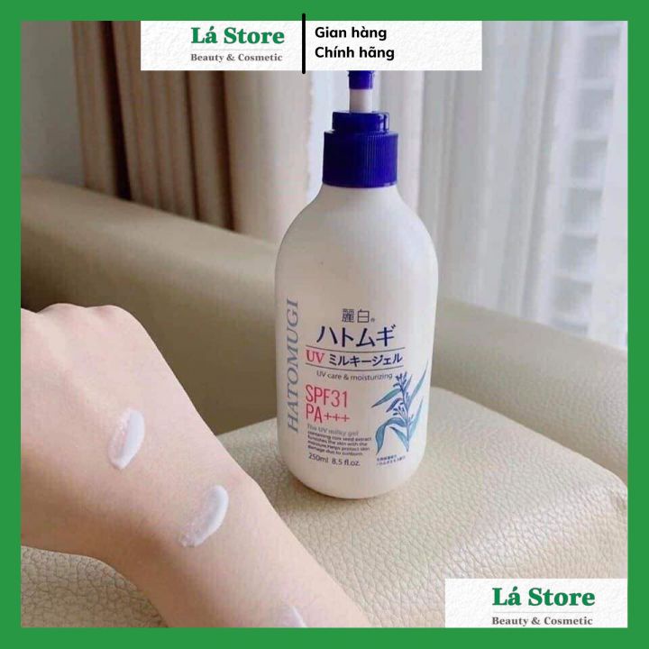 Chính hãng - Sữa Dưỡng Thể Trắng Da Hatomugi Moisturizing &amp; Conditioning The Body Milk