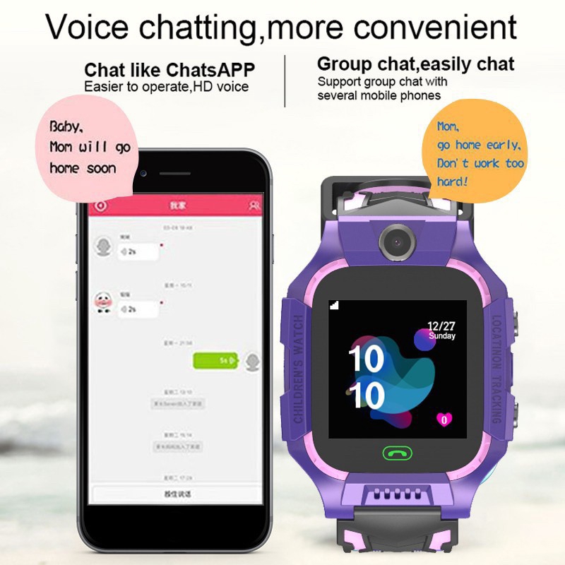 Đứa trẻ Đồng hồ thông minh Kids Smart Watch SOS LBS Waterproof Z6 Watch