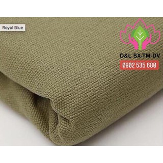 100 cm x 160 cm vải bố canvas xanh rêu