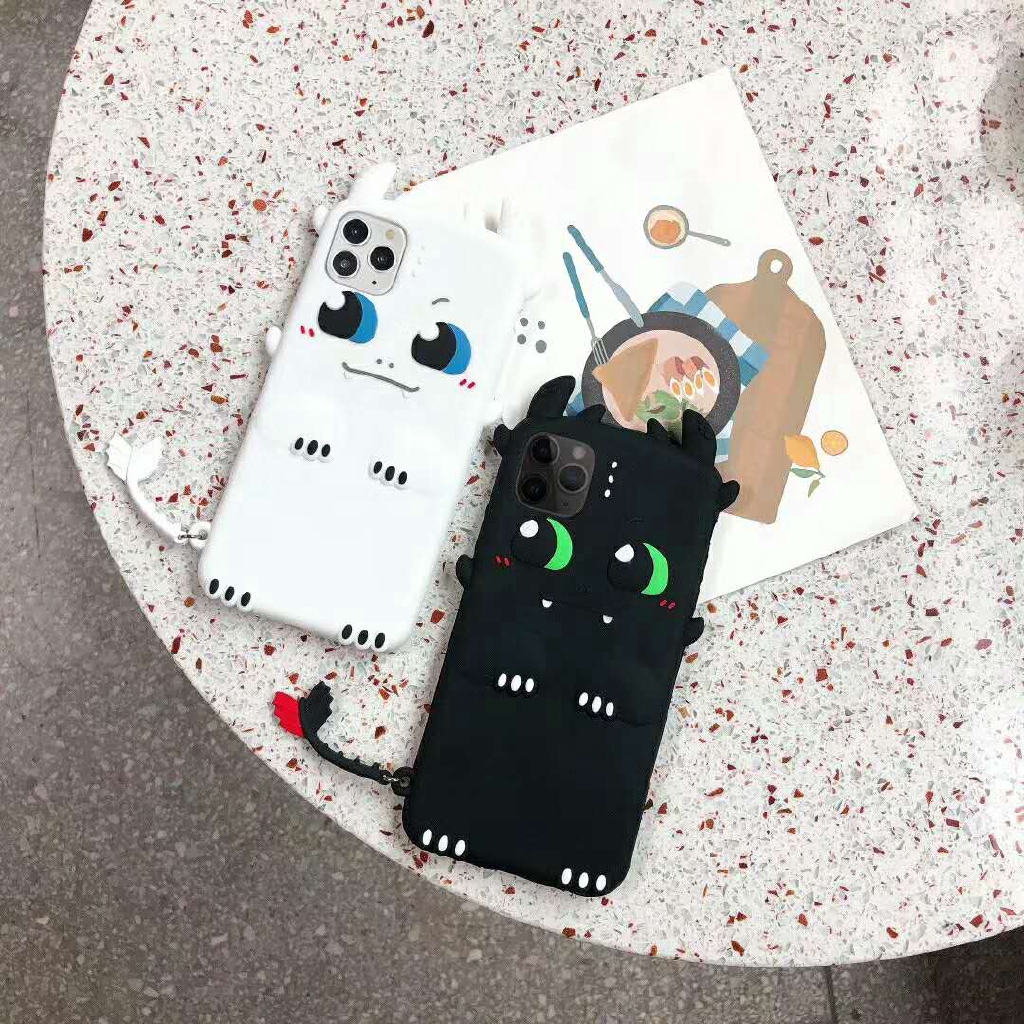 Ốp Điện Thoại Silicon TPU Mềm Chống Sốc Hình Rồng Dễ Thương Cho iPhone 11 12 13 14 Pro Max Mini 12Pro 13Pro 14Pro 14Plus SE2 X XS Max XR 7 8 Plus
