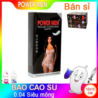 144 bao cao su Powermen Superthin Gross 12