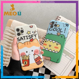 Ốp iPhone Mèo Ham Ăn/ Cá Sấu Cool iPhone 7Plus/8Plus/X/Xs Max/11/11 Pro/11 Pro Max - ốp iphone