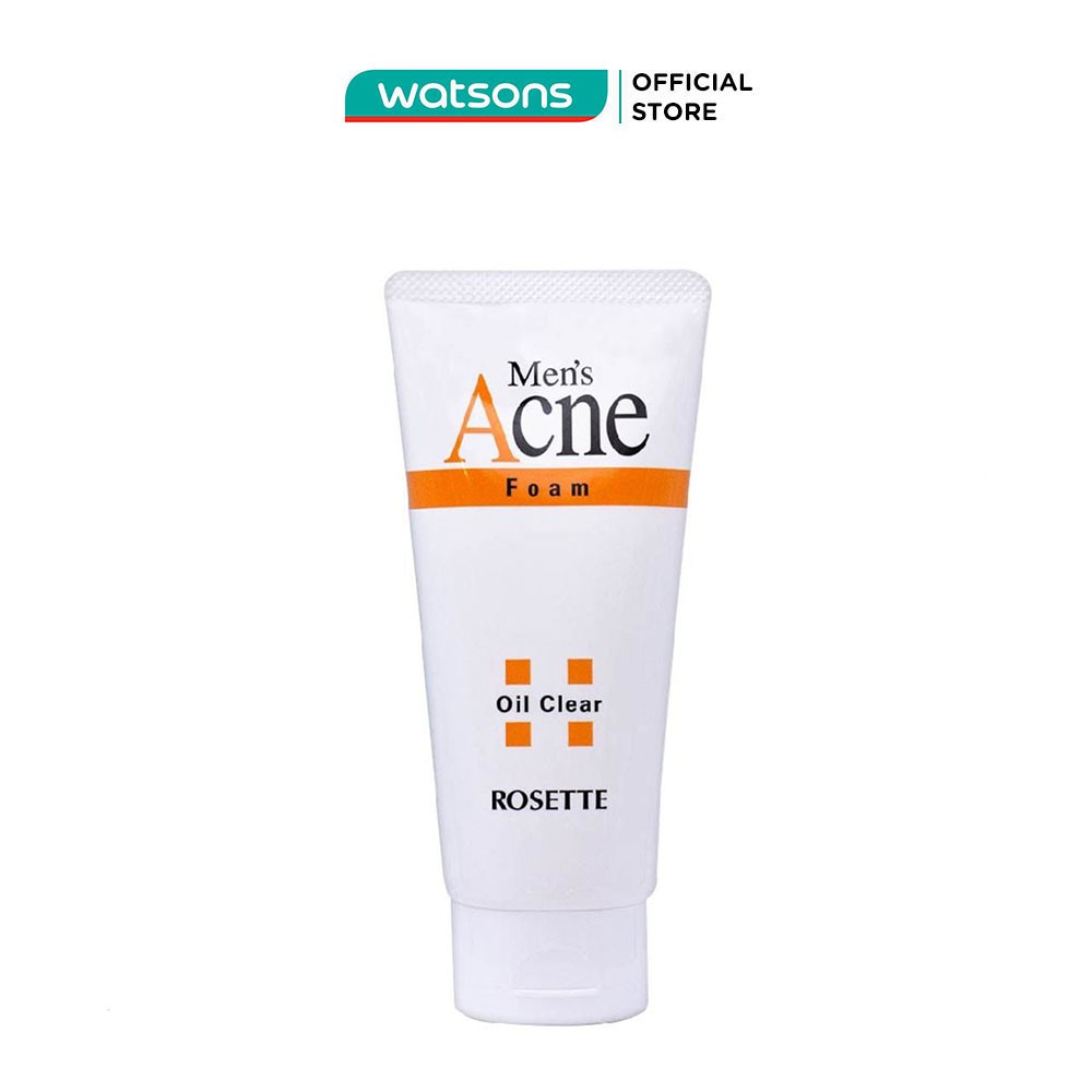 Sữa Rửa Mặt Rosette Men's Acne Oil Clear Ngừa Mụn Dành Cho Nam 120g