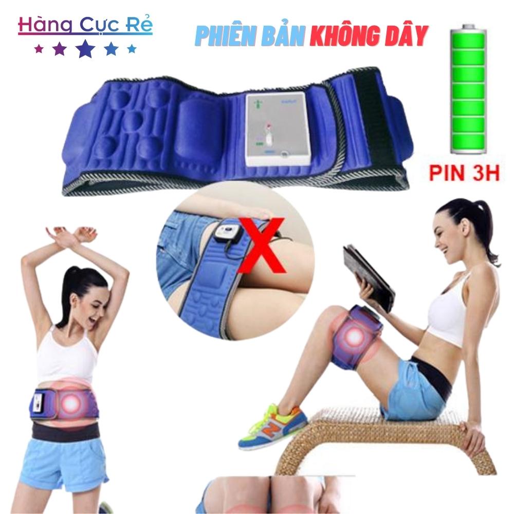 Đai massage giảm cân an toàn X5 dùng pin sạc, không dây điện vướng víu - Shop Hàng Cực Rẻ