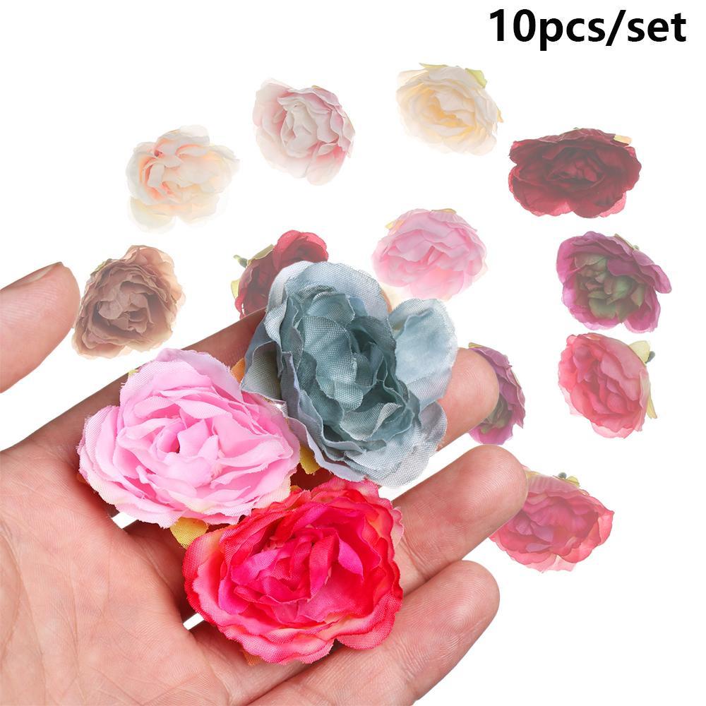 Set 10 Hoa Mẫu Đơn Giả 3.5cm Trang Trí Tiệc