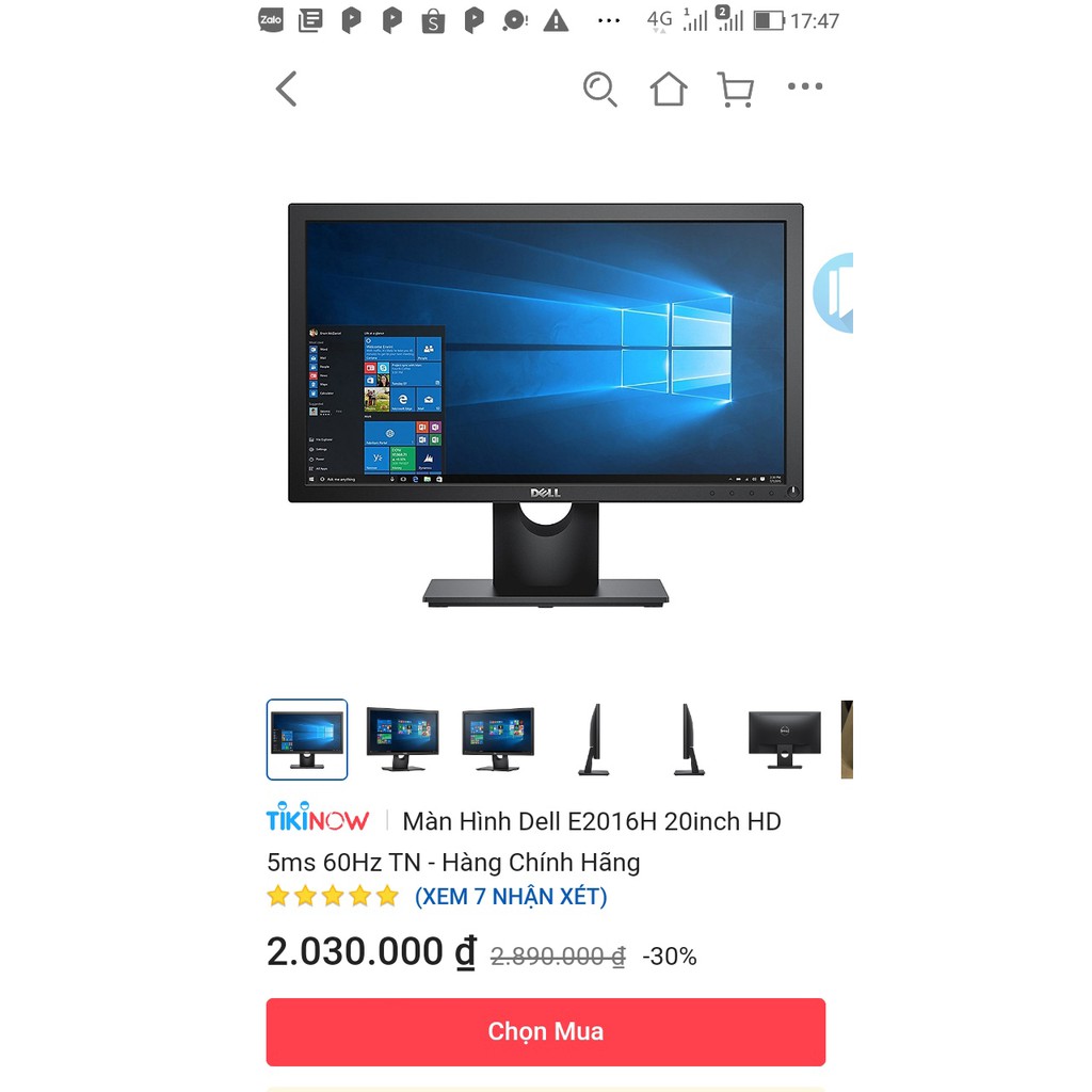 Màn hình acer, Dell 20 in to đẹp, như mới còn bảo hành tới 2022 bán rẻ cho nhanh