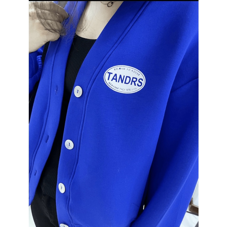 Áo Khoác Cadigan Nữ Tay Phồng Chất Nỉ 1 Lớp Logo Thêu Form Rộng Che Nắng Mặc Đẹp [NEW UNISEX]