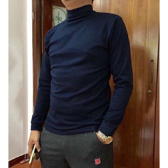 Áo THUN thể thao NAM dài tay, áo giữ nhiệt NAM lót nỉ bông