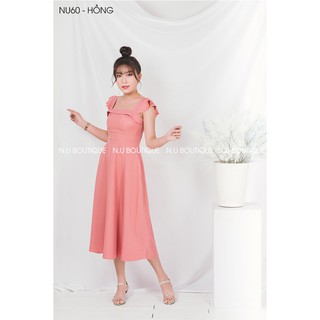 Đầm Maxi Xòe Cổ Vuông - NU60